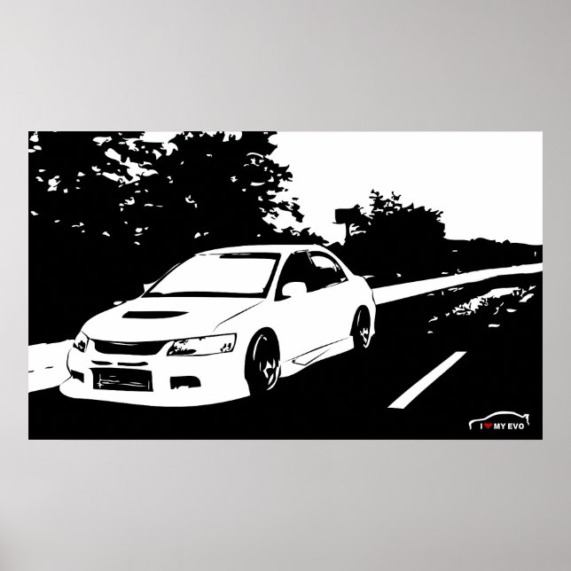 Póster Lancer EVO 9 (Frente)