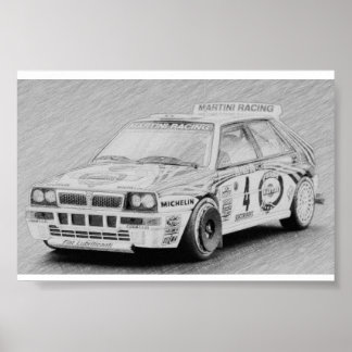 Póster Lancia Delta Integrale
