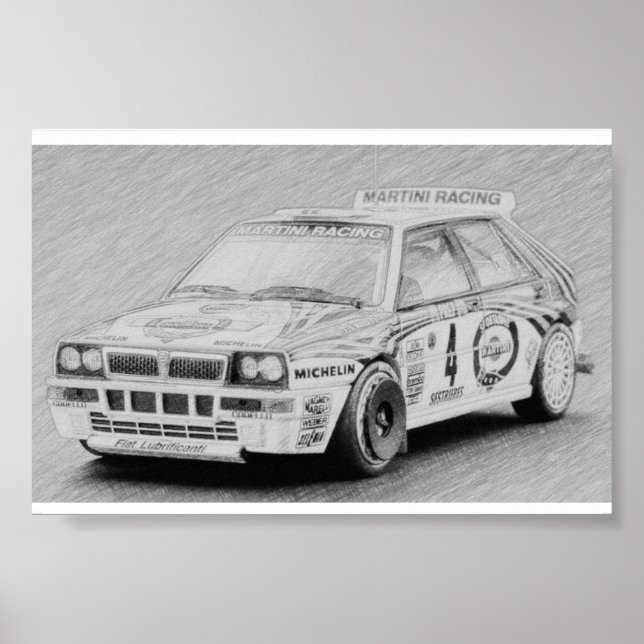 Póster Lancia Delta Integrale (Frente)