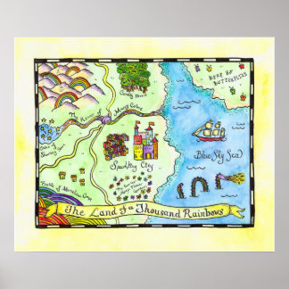 Póster Land of a Thousand Rainbows Poster