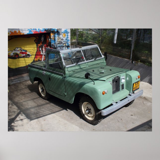 Póster Land Rover Serie II SWB (Frente)