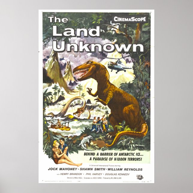 Póster Land Unknown Dinosaur Movie Poster (Frente)