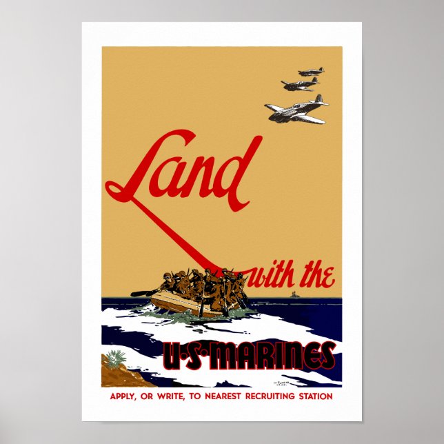 Póster Land With The Marines (Frente)