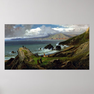 Póster Lands End, San Francisco, por William Keith Vintag