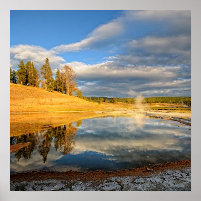 Póster Landscape of Yellowstone (Frente)