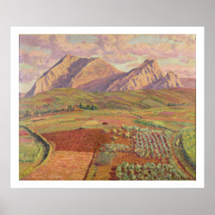 Póster Landscape (oil on canvas)