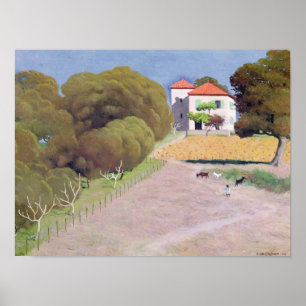 Póster Landscape, The House with the Red Roof, 1924