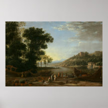 Landscape with Merchants - Claude Lorrain Fine Art