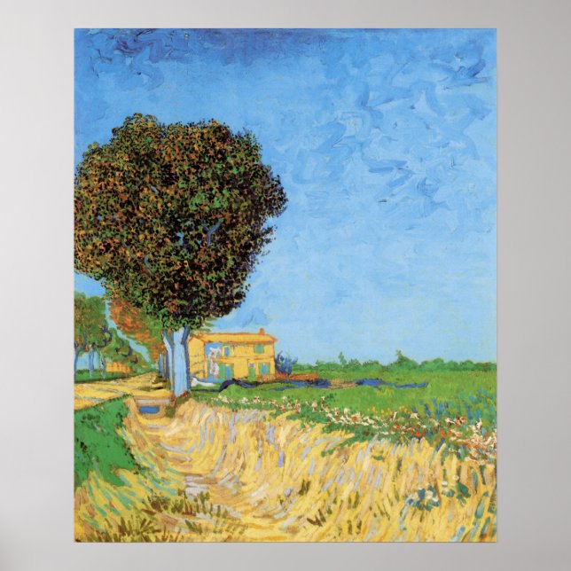 Póster Lane Near Arles by Vincent van Gogh (Frente)