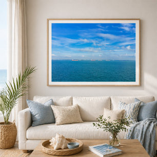 Póster Lanes de transporte marítimo por el estrecho de Si