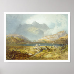 Póster Langdale Pikes, de "The English Lake District",