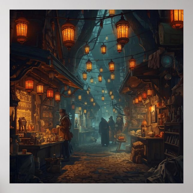 Póster Lanterns of the Forgotten Alley (Frente)