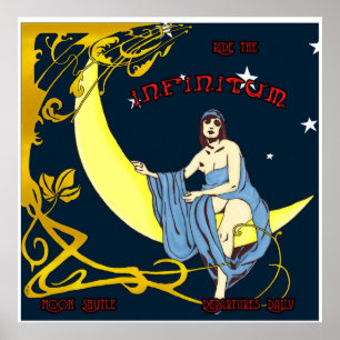 Póster Lanzadera de la luna
