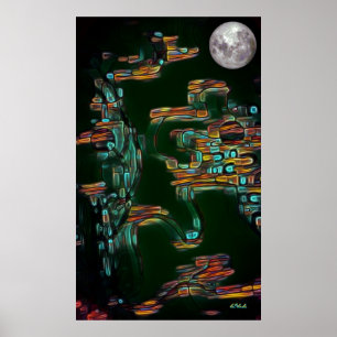 Póster Lanzador de luna