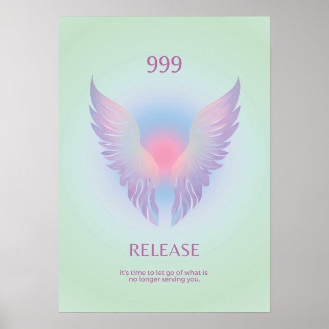 Póster Lanzamiento de Angel Number Aura 999 (Frente)