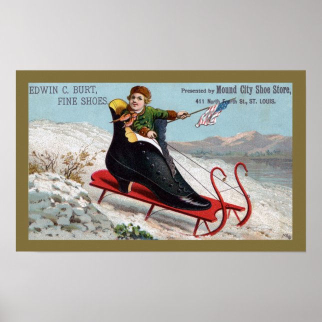 Póster Lanzamiento de arranque para zapatos de ráfaga (Frente)