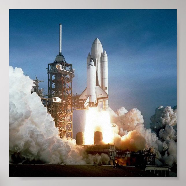 Póster Lanzamiento de cohete (Frente)