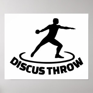 Póster Lanzamiento de discus