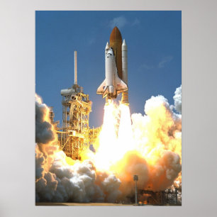 Póster Lanzamiento de Endeavor del Transbordador Espacial