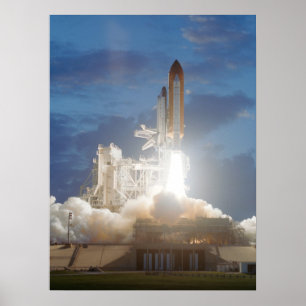 Póster Lanzamiento de Endeavor del Transbordador Espacial