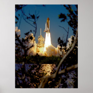 Póster Lanzamiento de Endeavor del Transbordador Espacial