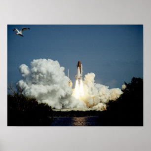 Póster Lanzamiento de Endeavor del Transbordador Espacial