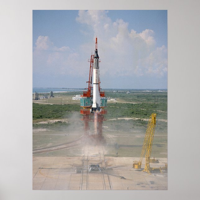 Póster Lanzamiento de Freedom 7 (Mercury Redstone 3) (Frente)