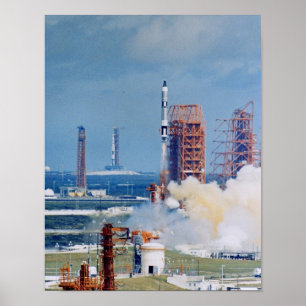 Póster Lanzamiento de Gemini 11