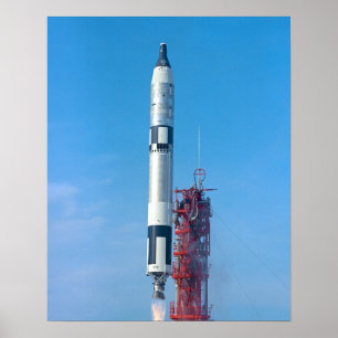 Póster Lanzamiento de Gemini 6A