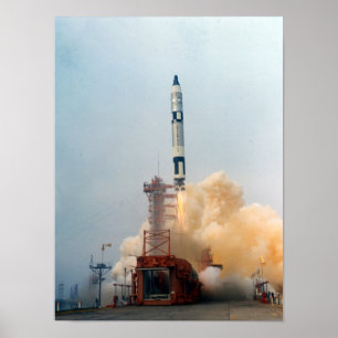 Póster Lanzamiento de Gemini 7