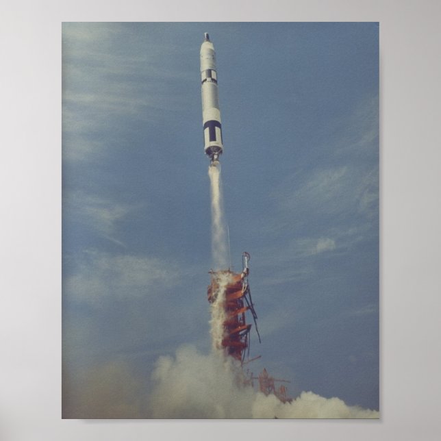 Póster Lanzamiento de Gemini 8 (Frente)