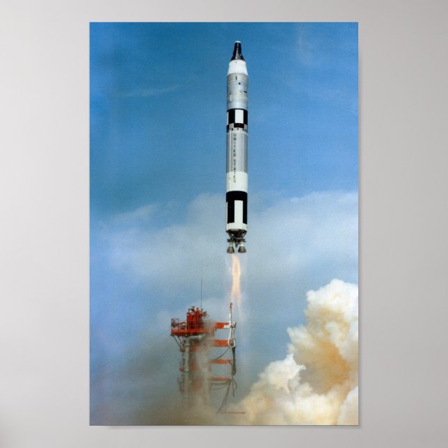 Póster Lanzamiento de Gemini 8 (Frente)