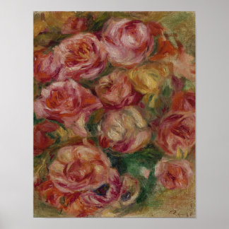 Póster Lanzamiento de Rosas por Renoir Imprimir