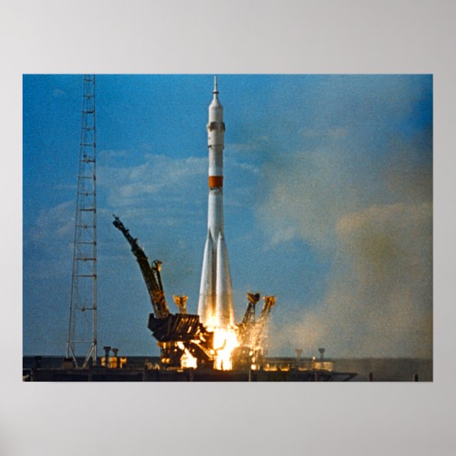 Póster Lanzamiento de Soyuz (Proyecto de Prueba Apolo-Soy (Frente)