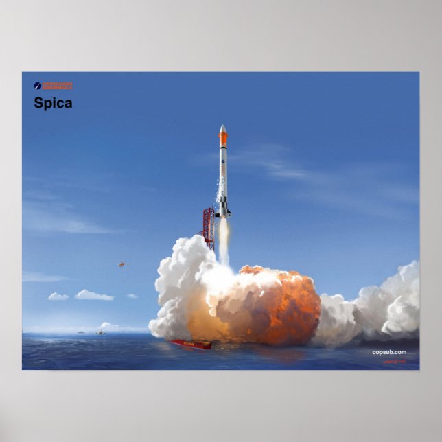 Póster Lanzamiento de Spica (Frente)