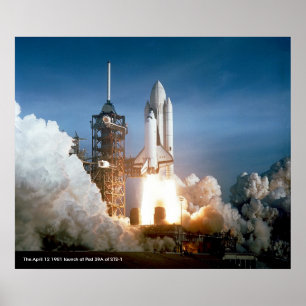 Póster Lanzamiento de STS-1