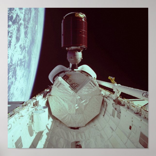 Póster Lanzamiento de TELESAT-1 desde el descubrimiento d (Frente)