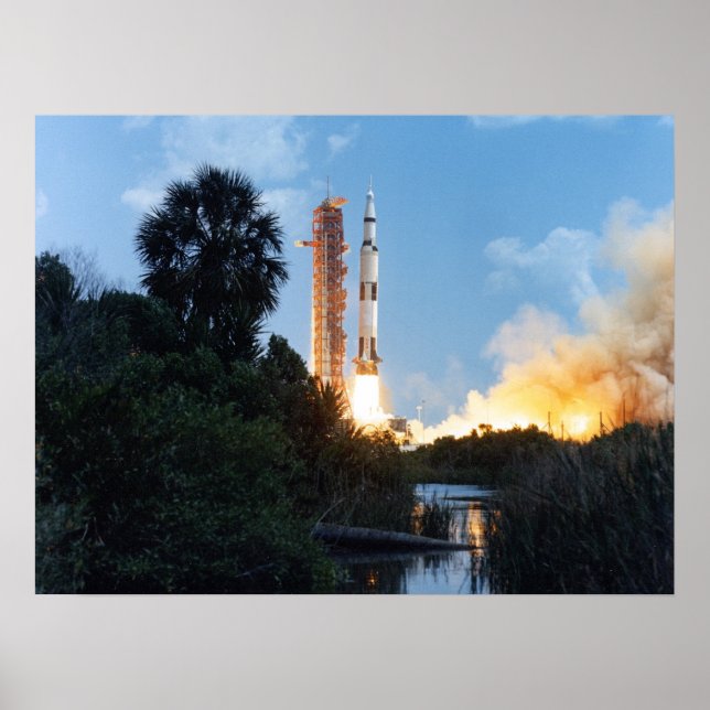 Póster Lanzamiento del Apolo 16 (Frente)