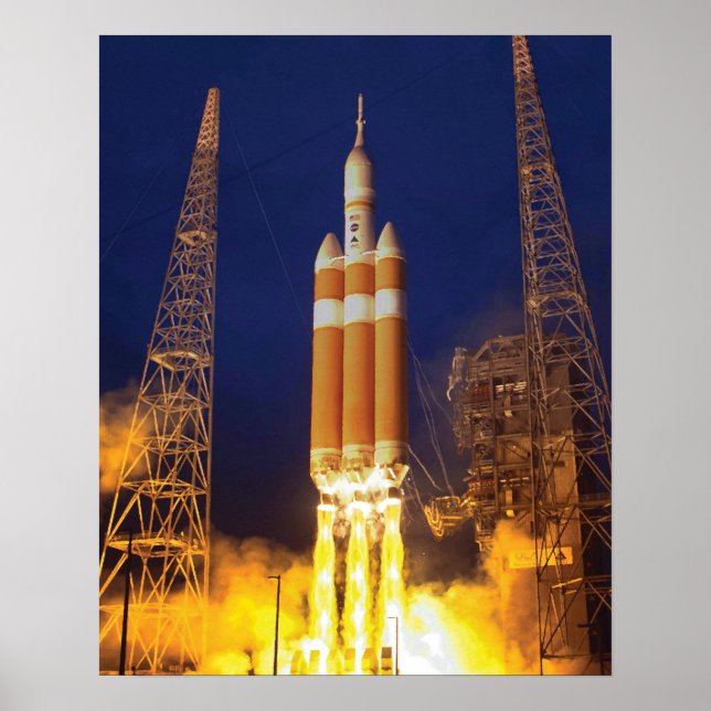 Póster Lanzamiento del cohete espacial NASA Orion (Frente)