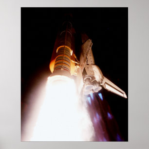 Póster Lanzamiento del transbordador espacial Atlantis (S