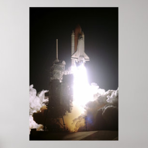 Póster Lanzamiento del transbordador espacial Atlantis (S