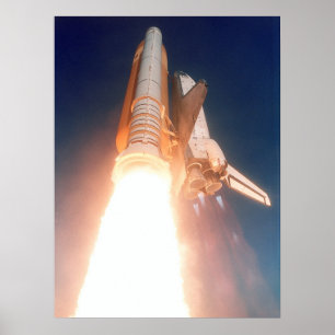 Póster Lanzamiento del transbordador espacial Atlantis (S