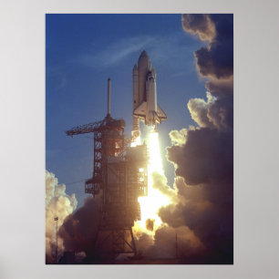 Póster Lanzamiento del transbordador espacial Columbia