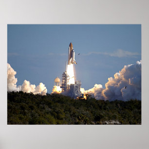Póster Lanzamiento del transbordador espacial Columbia (S