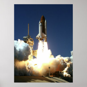 Póster Lanzamiento del transbordador espacial Columbia (S