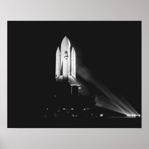 Póster Lanzamiento del transbordador espacial Columbia (S