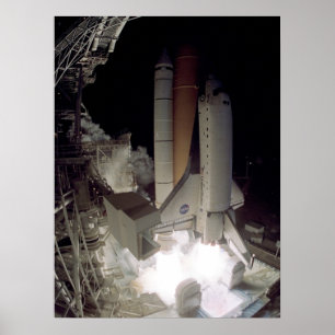 Póster Lanzamiento del transbordador espacial Columbia (S