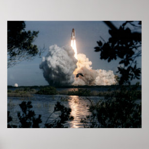 Póster Lanzamiento del transbordador espacial Columbia (S