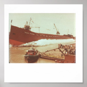 Póster Lanzamiento m/v Edmund Fitzgerald de junio de 1957