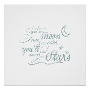 Póster Lanzamiento para la luna